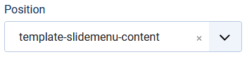 Setting the module position to 'slidemenu-content'